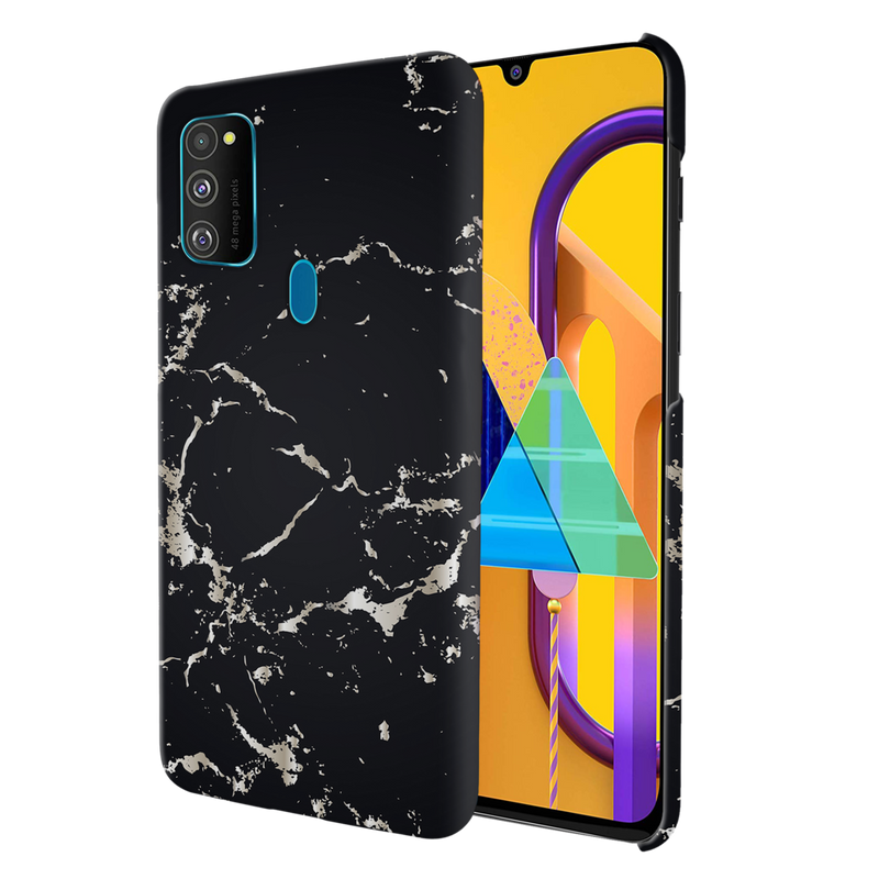 Dark Marble Printed Slim Cases and Cover for Galaxy M30S