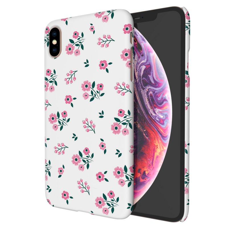 Pink florals Printed Slim Cases and Cover for iPhone XS Max