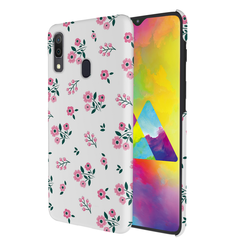 Pink florals Printed Slim Cases and Cover for Galaxy A20