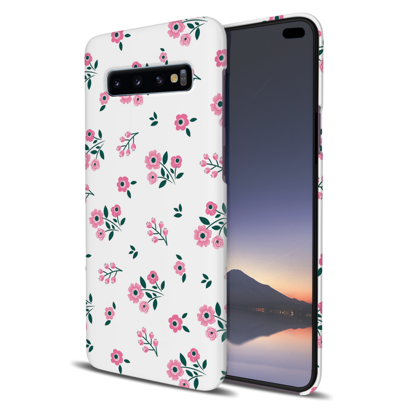 Pink florals Printed Slim Cases and Cover for Galaxy S10