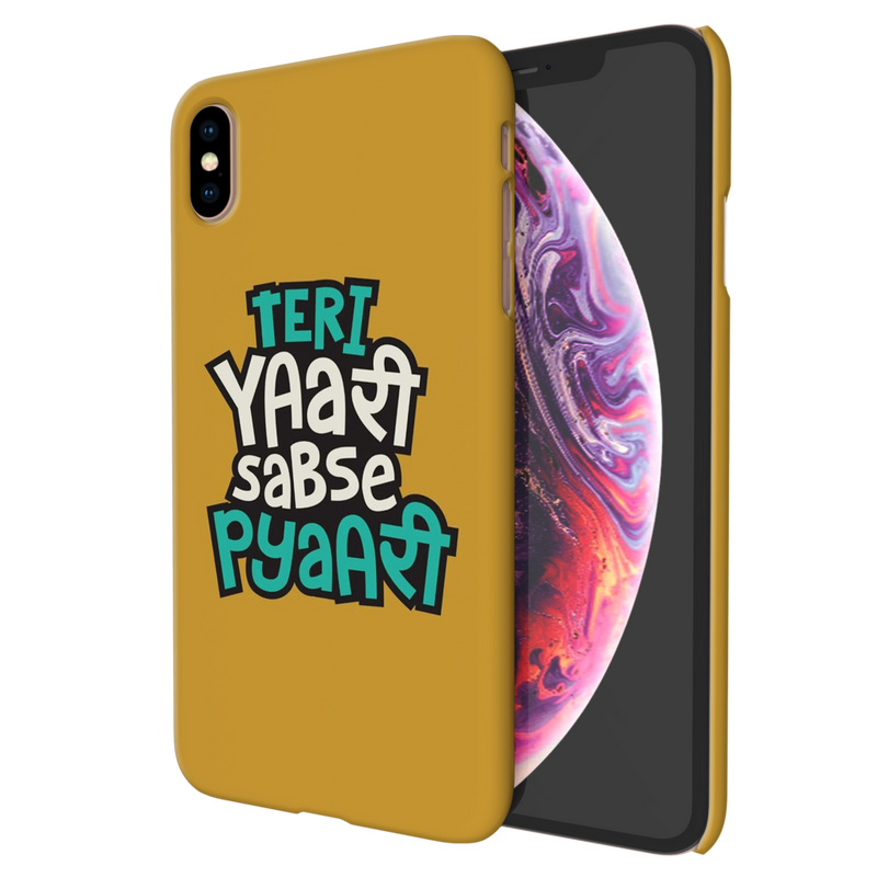 Teri Yari sabse pyari Printed Slim Cases and Cover for iPhone XS Max