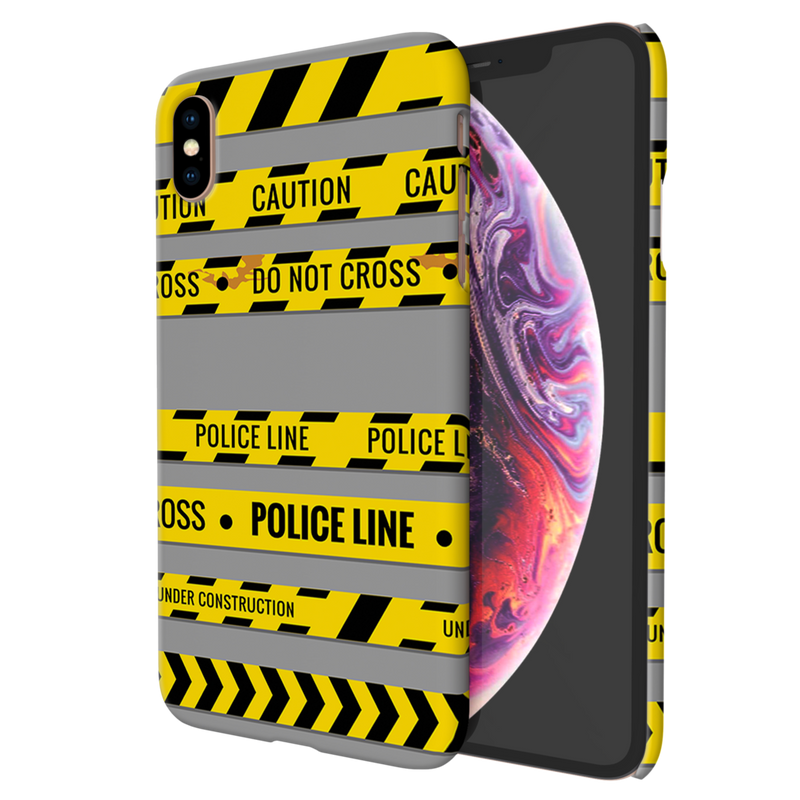 Police line Printed Slim Cases and Cover for iPhone XS Max