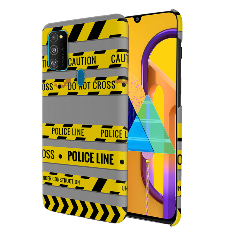 Police line Printed Slim Cases and Cover for Galaxy M30S