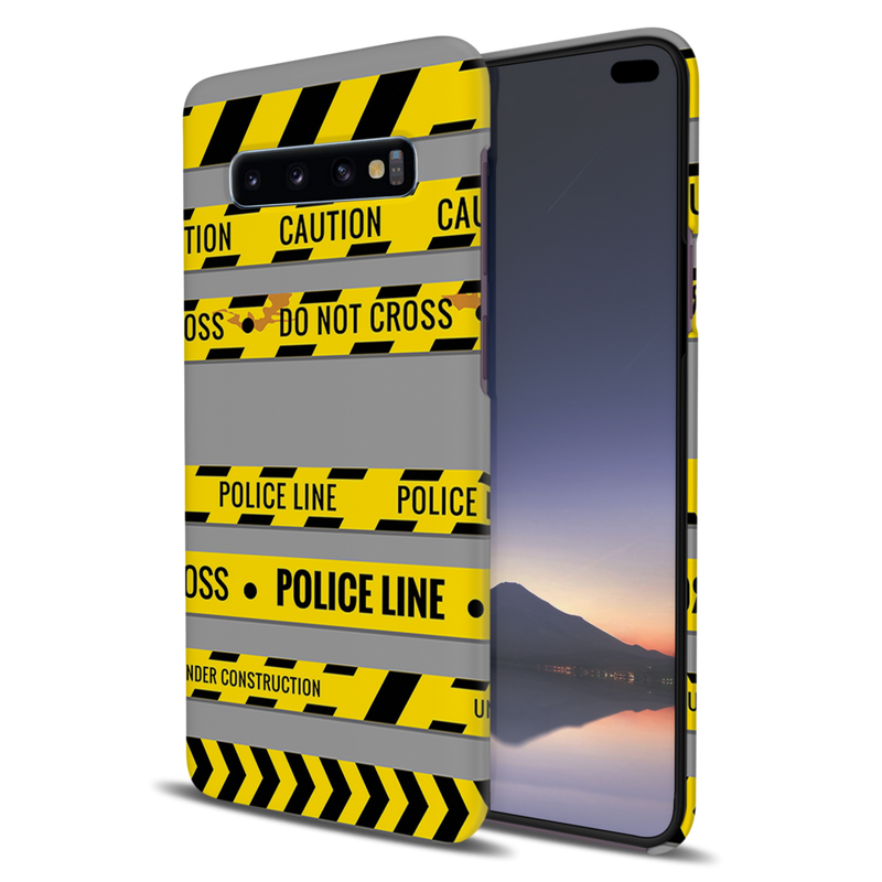 Police line Printed Slim Cases and Cover for Galaxy S10