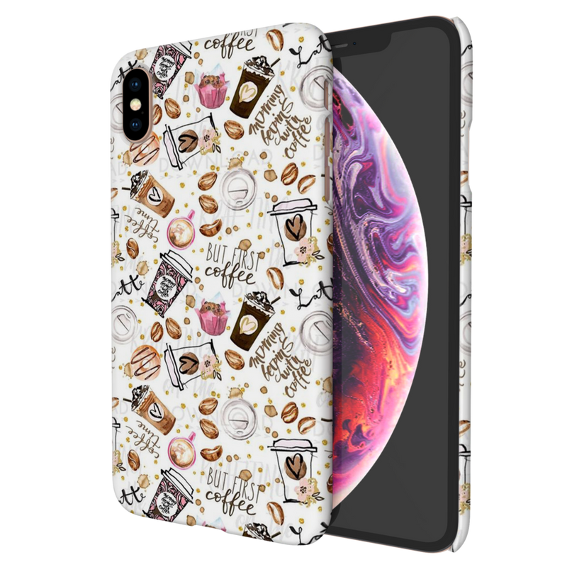 Coffee first Printed Slim Cases and Cover for iPhone XS Max