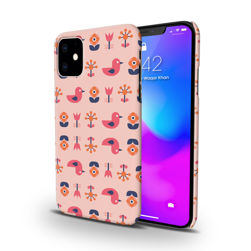 Get 50% OFF - Duck and Florals Printed Slim iPhone 11 Cover