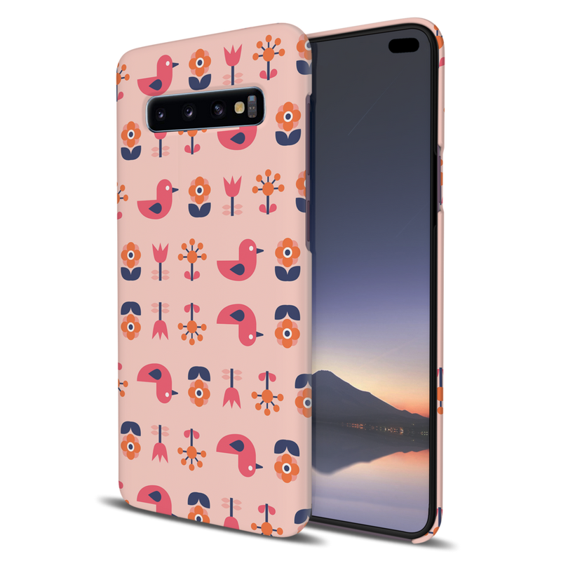 Duck and florals Printed Slim Cases and Cover for Galaxy S10