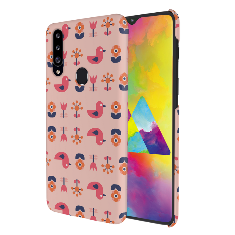 Duck and florals Printed Slim Cases and Cover for Galaxy A20S