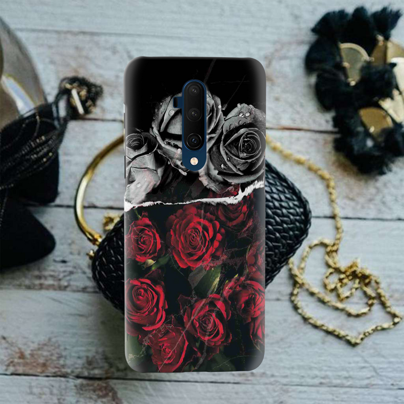 Dark Roses Printed Slim Cases and Cover for OnePlus 7T Pro