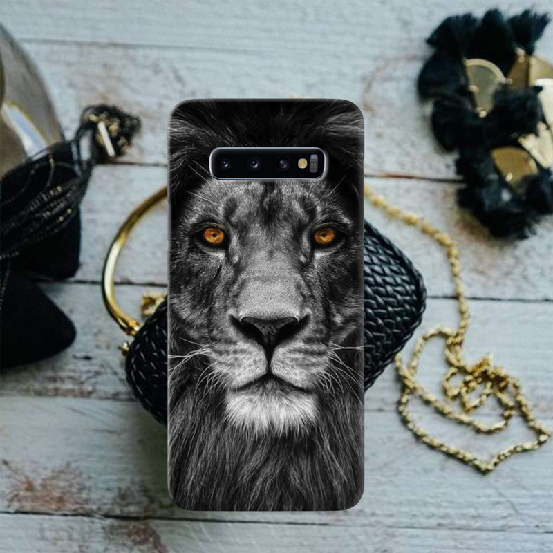 Lion Face Printed Slim Cases and Cover for Galaxy S10