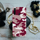 Maroon and White Camouflage Printed Slim Cases and Cover for Redmi Note 8