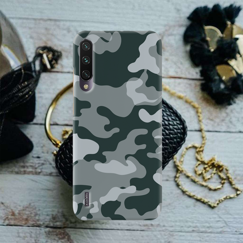 Olive Green and White Camouflage Printed Slim Cases and Cover for Redmi A3