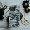 Olive Green and White Camouflage Printed Slim Cases and Cover for OnePlus 6T