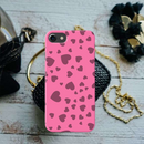 Pink Hearts Printed Slim Cases and Cover for iPhone 7