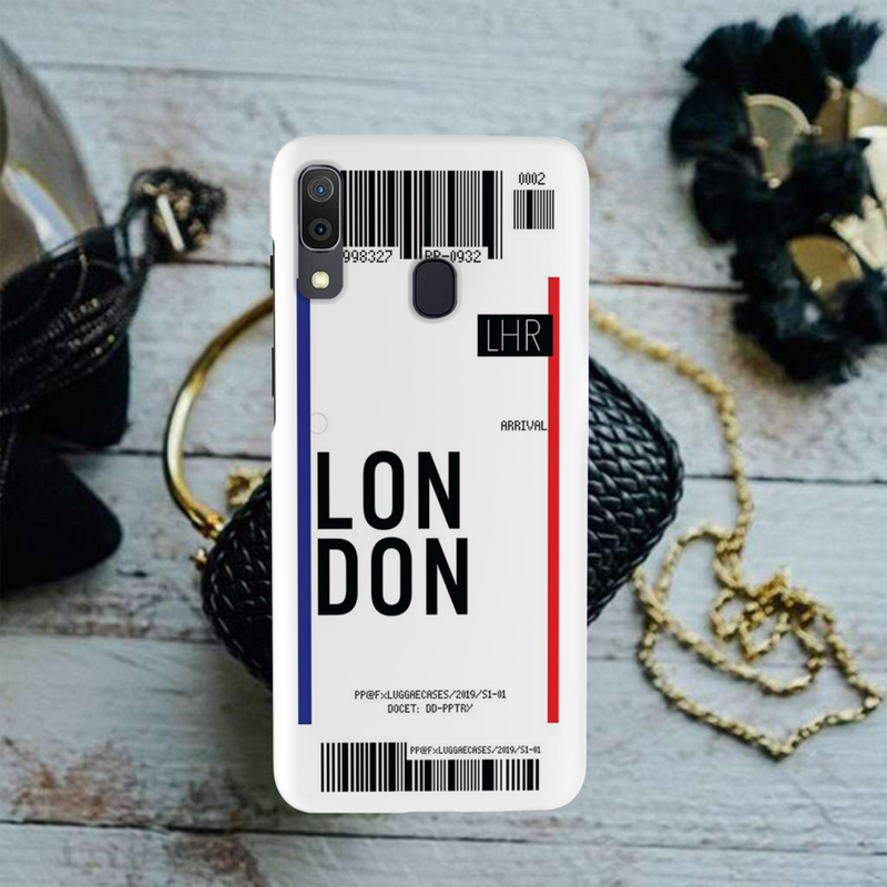 London Ticket Printed Slim Cases and Cover for Galaxy A20