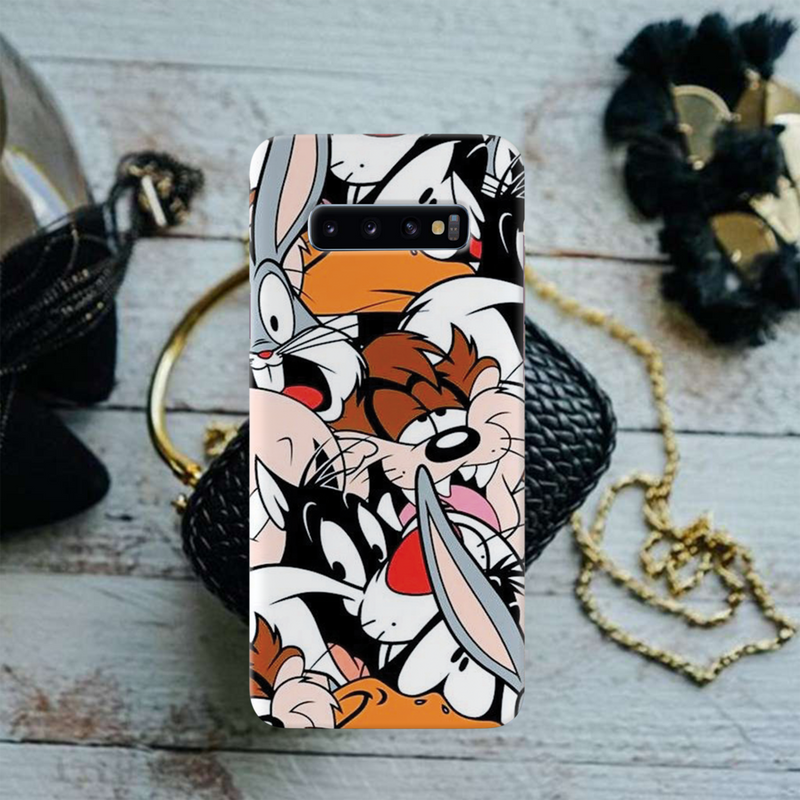 Looney Toons pattern Printed Slim Cases and Cover for Galaxy S10