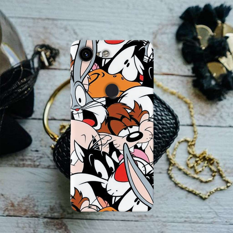 Looney Toons pattern Printed Slim Cases and Cover for Pixel 3 XL