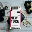 New York ticket Printed Slim Cases and Cover for iPhone XS Max