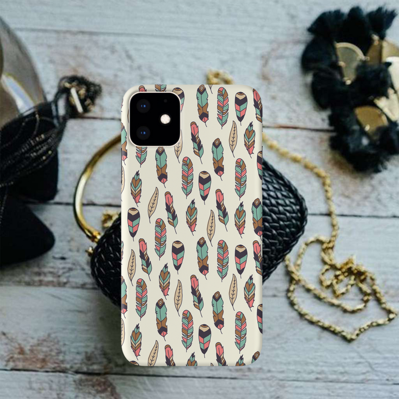 Feather pattern Printed Slim Cases and Cover for iPhone 11