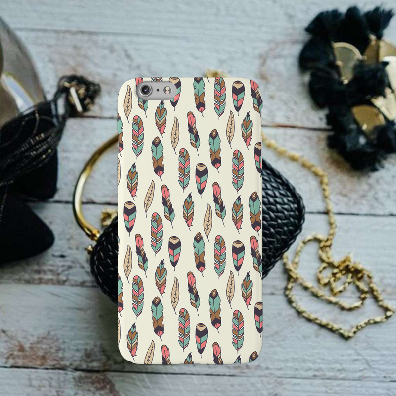 Feather pattern Printed Slim Cases and Cover for iPhone 6 Plus