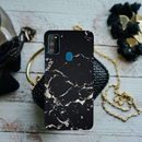 Dark Marble Printed Slim Cases and Cover for Galaxy M30S