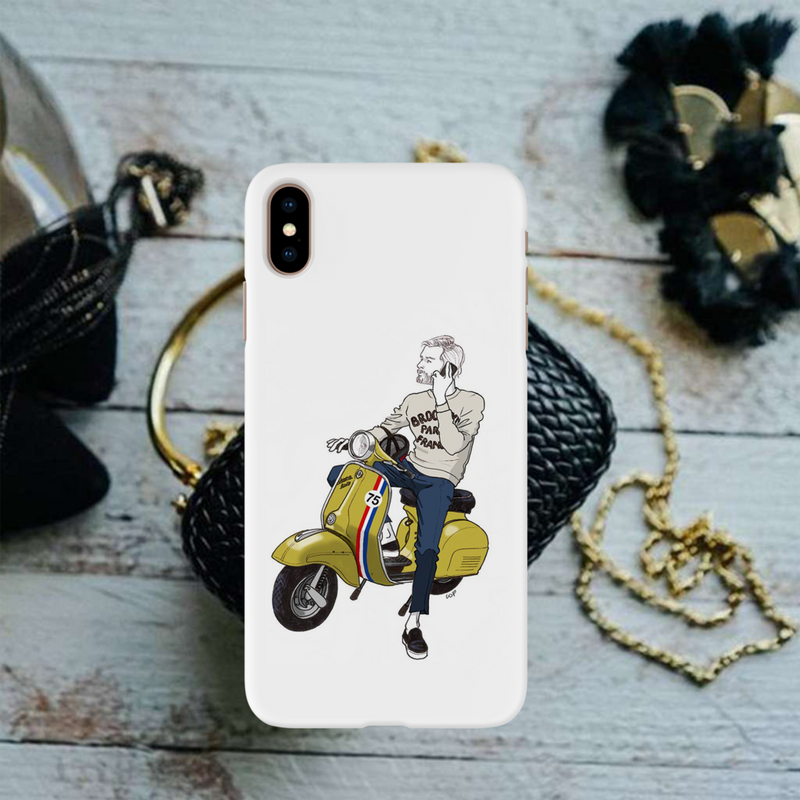 Scooter 75 Printed Slim Cases and Cover for iPhone XS Max