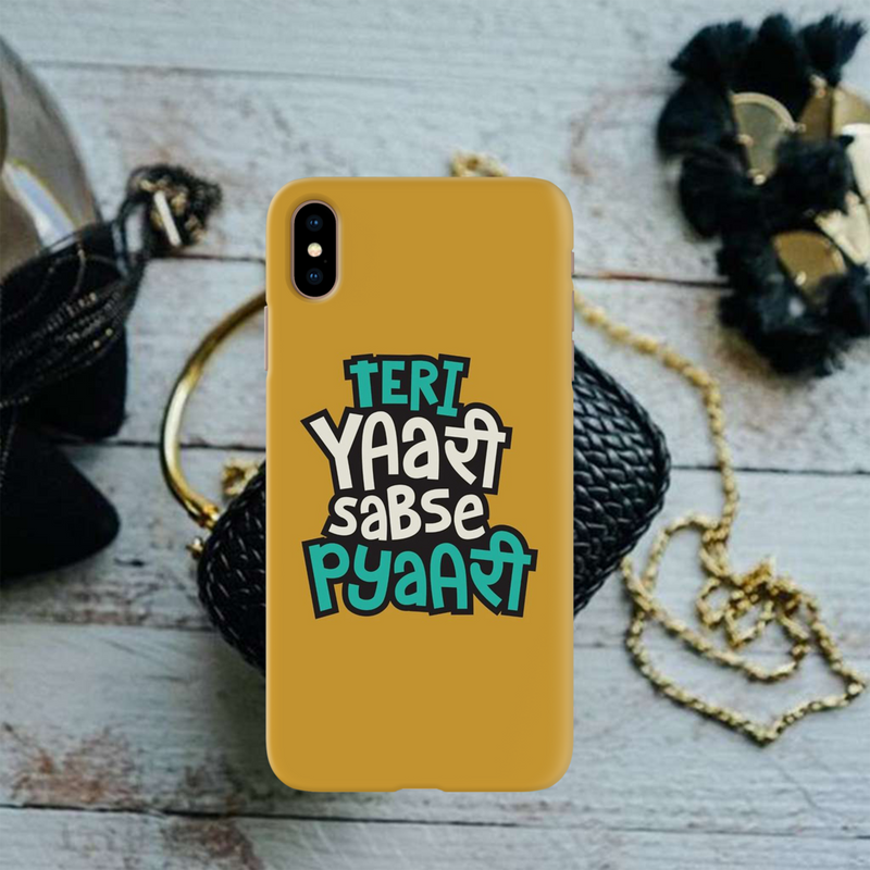 Teri Yari sabse pyari Printed Slim Cases and Cover for iPhone XS Max