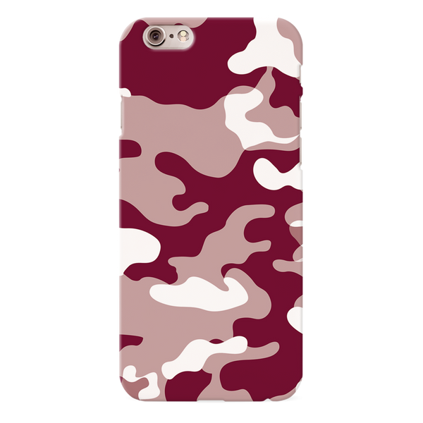 Maroon and White Camouflage Printed Slim Cases and Cover for iPhone 6