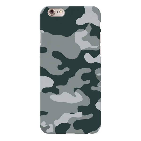 Olive Green and White Camouflage Printed Slim Cases and Cover for iPhone 6