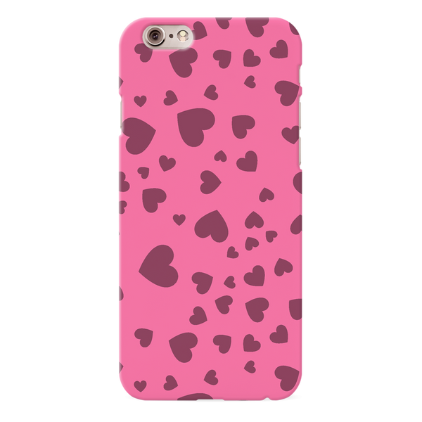 Pink Hearts Printed Slim Cases and Cover for iPhone 6