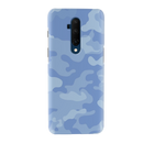 Blue and White Camouflage Printed Slim Cases and Cover for OnePlus 7T Pro