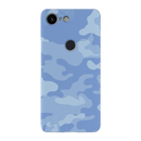 Blue and White Camouflage Printed Slim Cases and Cover for Pixel 3 XL