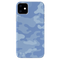 Blue and White Camouflage Printed Slim Cases and Cover for iPhone 11