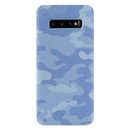 Blue and White Camouflage Printed Slim Cases and Cover for Galaxy S10