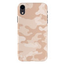 Cream and White Camouflage Printed Slim Cases and Cover for iPhone XR