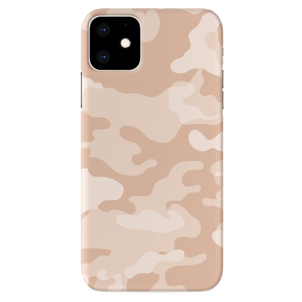 Cream and White Camouflage Printed Slim Cases and Cover for iPhone 11