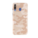 Cream and White Camouflage Printed Slim Cases and Cover for Galaxy M30