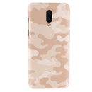 Cream and White Camouflage Printed Slim Cases and Cover for OnePlus 6T