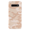 Cream and White Camouflage Printed Slim Cases and Cover for Galaxy S10