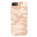 Cream and White Camouflage Printed Slim Cases and Cover for iPhone 7