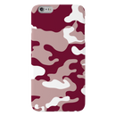 Maroon and White Camouflage Printed Slim Cases and Cover for iPhone 6 Plus