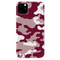 Maroon and White Camouflage Printed Slim Cases and Cover for iPhone 11 Pro Max