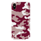 Maroon and White Camouflage Printed Slim Cases and Cover for iPhone XS Max