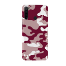 Maroon and White Camouflage Printed Slim Cases and Cover for Redmi Note 8