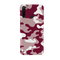 Maroon and White Camouflage Printed Slim Cases and Cover for Redmi Note 8