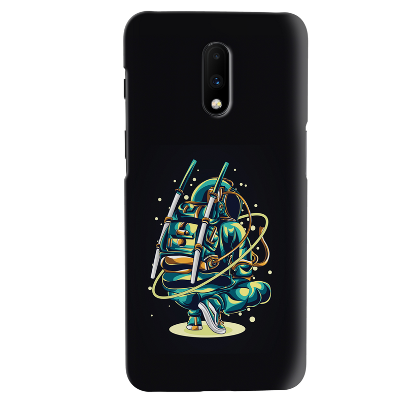 Ninja Astronaut Printed Slim Cases and Cover for OnePlus 7