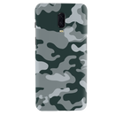 Olive Green and White Camouflage Printed Slim Cases and Cover for OnePlus 6T