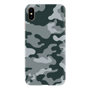 Olive Green and White Camouflage Printed Slim Cases and Cover for iPhone XS Max