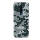 Olive Green and White Camouflage Printed Slim Cases and Cover for OnePlus 7T Pro