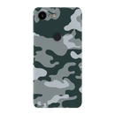 Olive Green and White Camouflage Printed Slim Cases and Cover for Pixel 3 XL